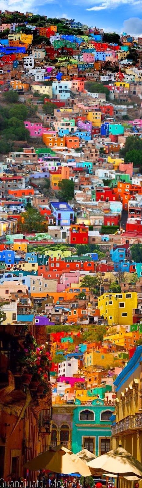 Guanajuato, Mexico This would be fun to paint.