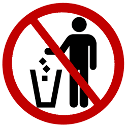 Resultado de imagen para don't throw trash