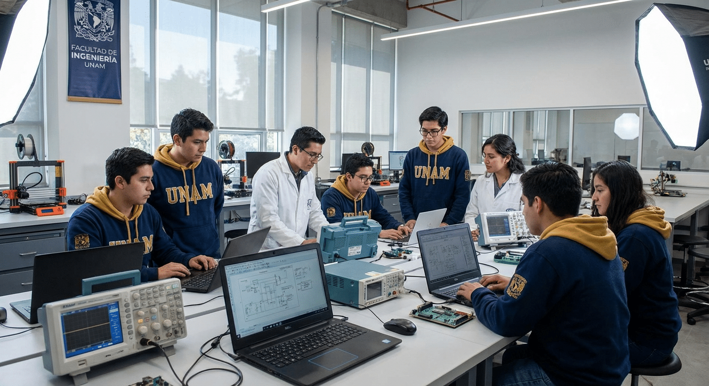 Estudiantes de ingeniería UNAM