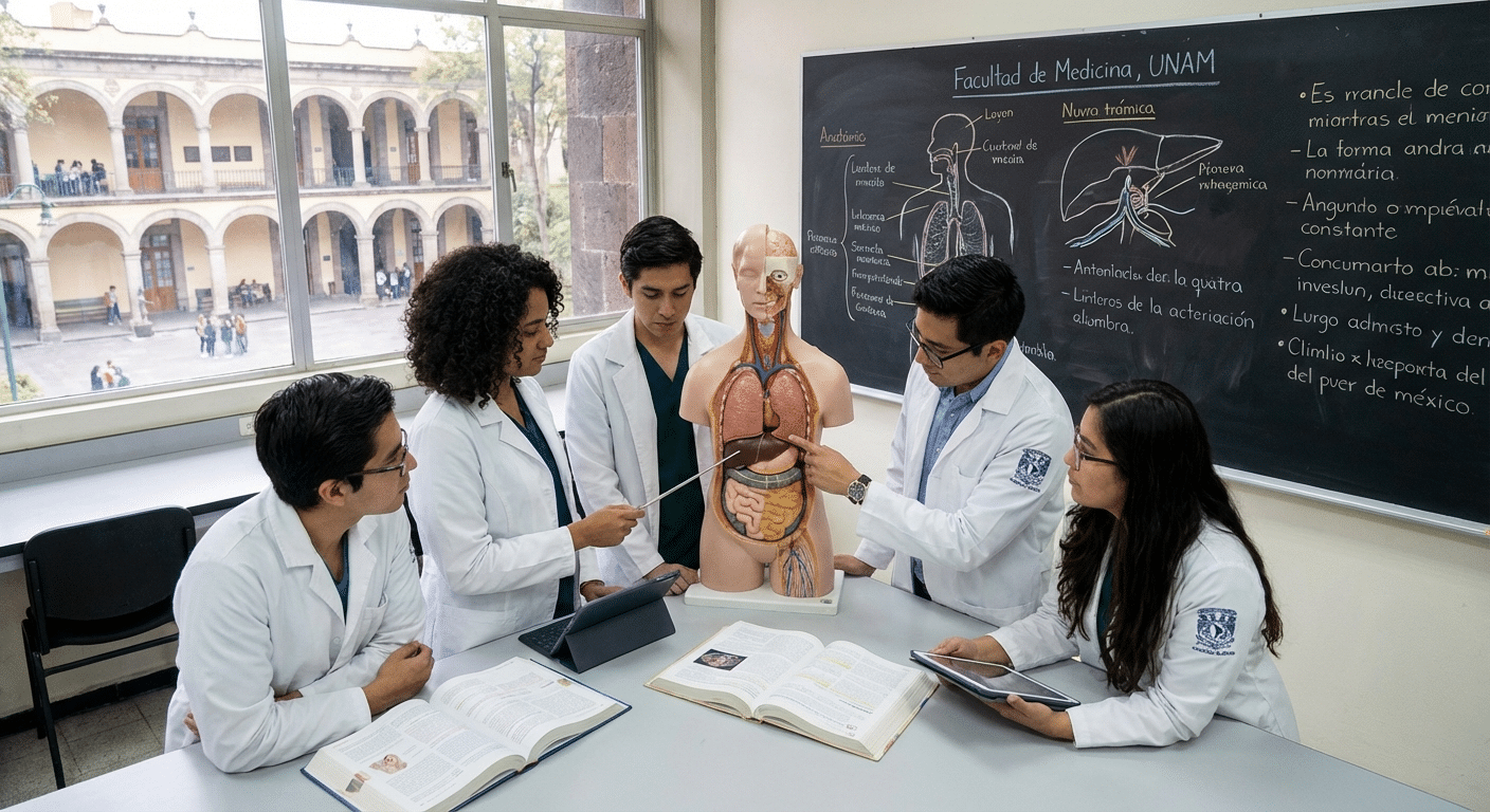 Estudiantes de medicina UNAM
