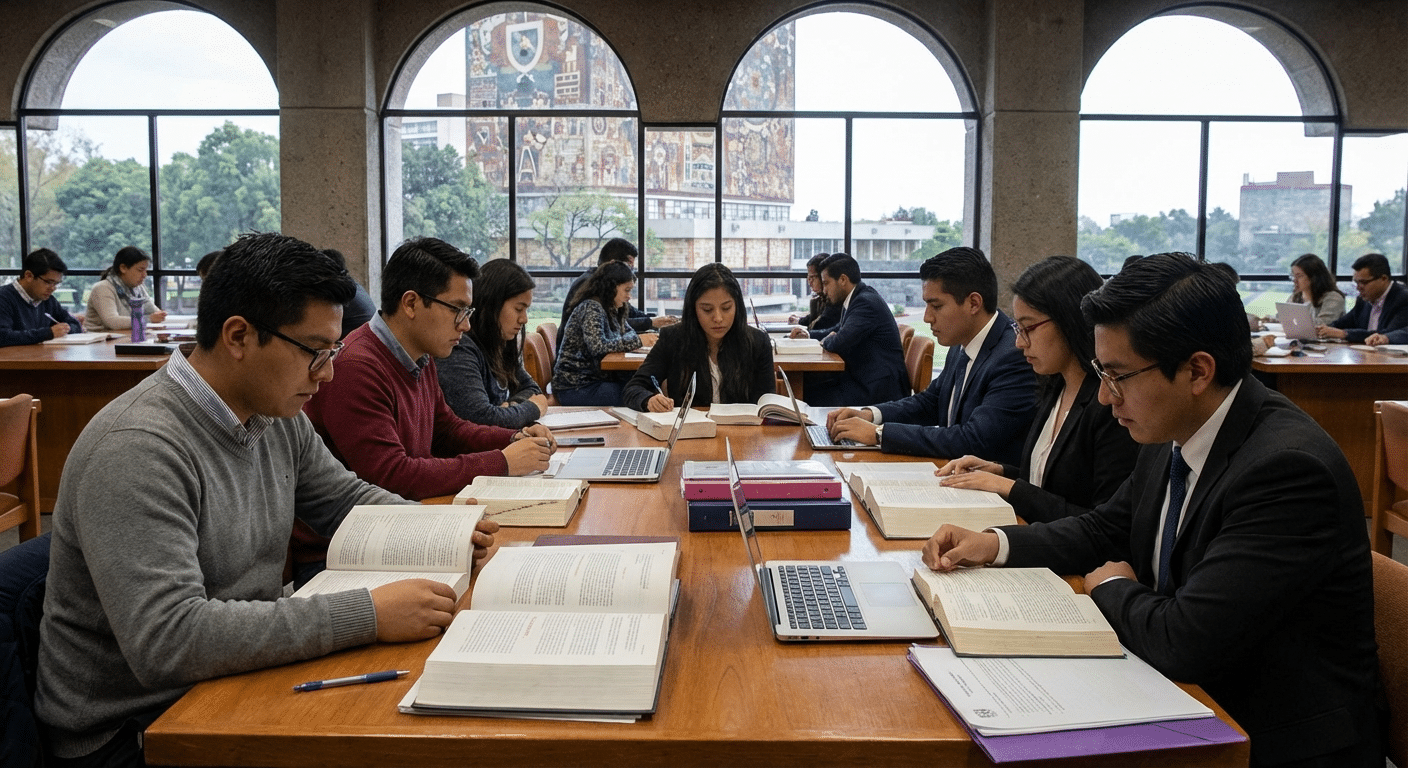 Estudiantes de derecho UNAM