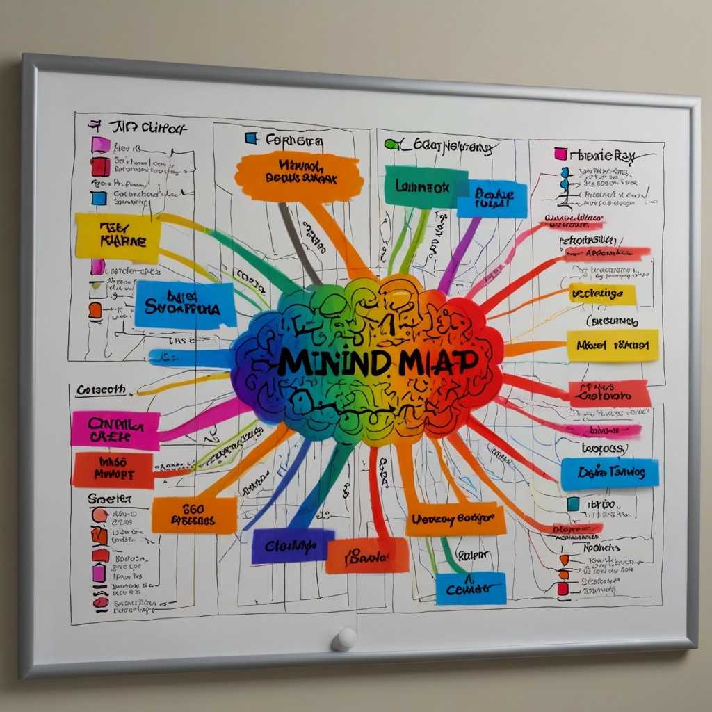 Mapa mental colorido