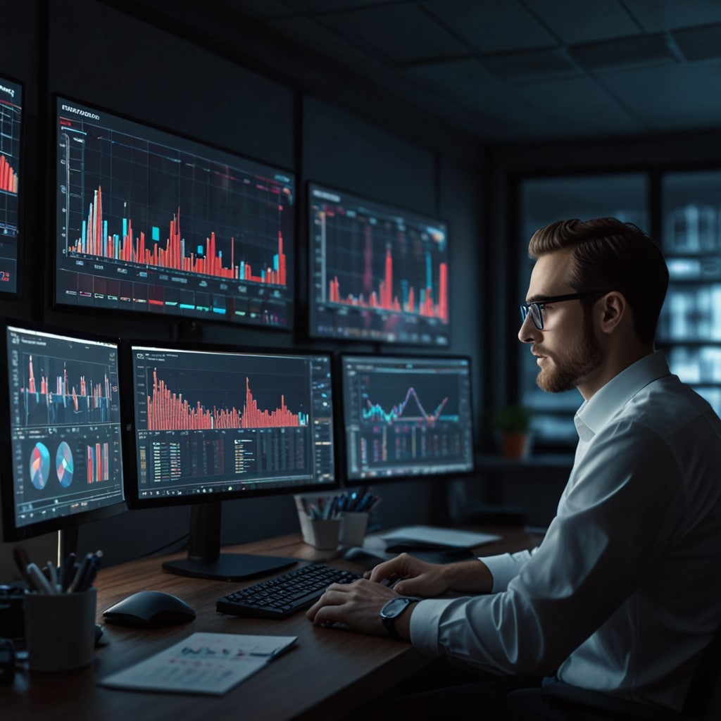 Científico de datos analizando información